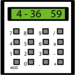 Calculator watch