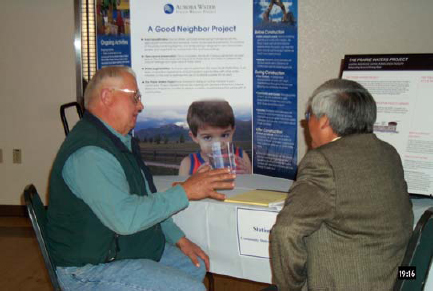 The project team engaged in more than 150 events to educate interested parties, including a speakers bureau, open house events, project tours, and community information booths. This strategy advanced project understanding among stakeholders that included the public, outside organizations, and regulating agencies