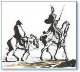 Don Quixote, the universal hero who avoided in-difference