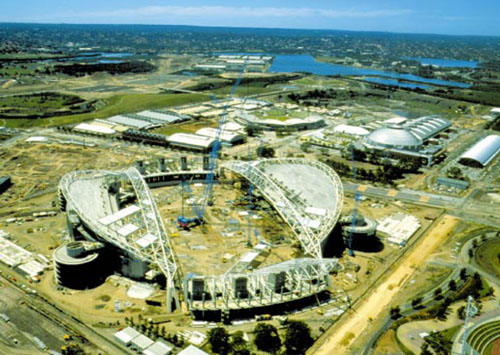 In preparation for the 2000 Olympic Games, refurbishment of existing facilities and construction of new sporting facilities is moving ahead at a rapid pace