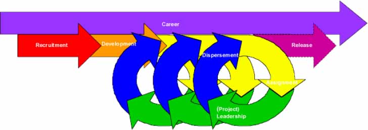 A simple model of HRM processes for the project-oriented organization
