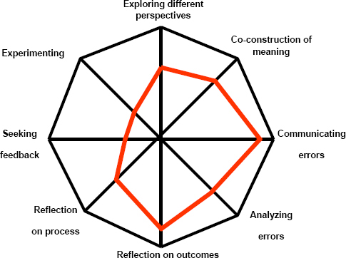 Schematic Feedback on Team Learning Behaviors to the Teams