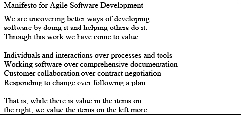 The Agile Manifesto1