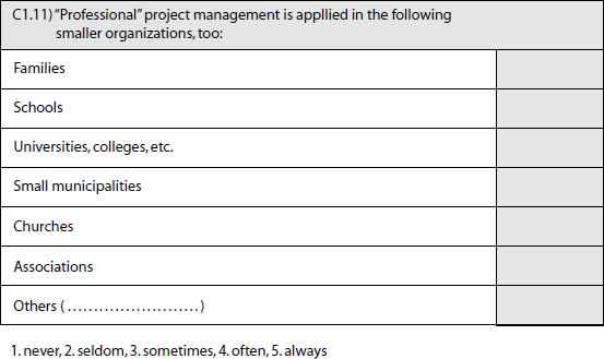 A Project Management Question for New Areas of Application