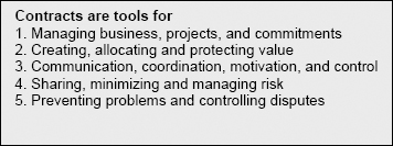 Functions of contracts