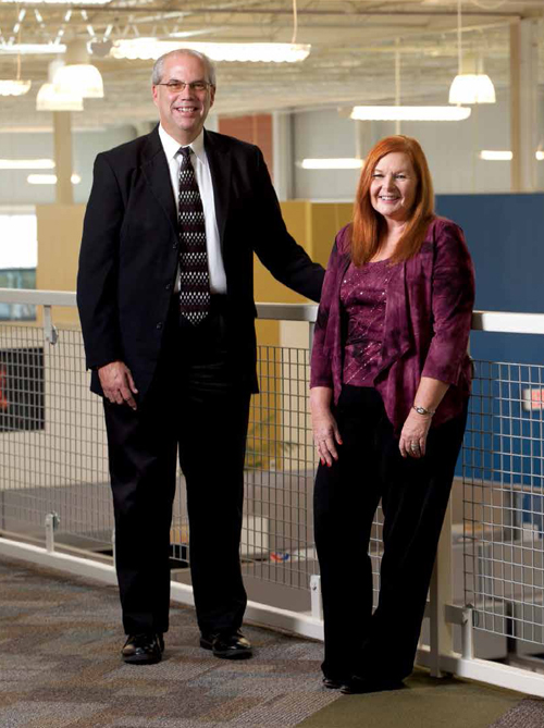 Clifford Dupuy and Pam Rikard, PMP, Mecklenburg County's IT division, Charlotte, North Carolina, USA