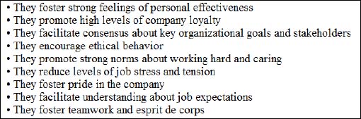 Shared values effect (Kerzner, 2009, Kindle Locations 5453-5460)
