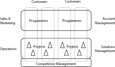 The Relationship Between Sales and Operations in a Project-Based Organization Undertaking Many Projects for Few Customers