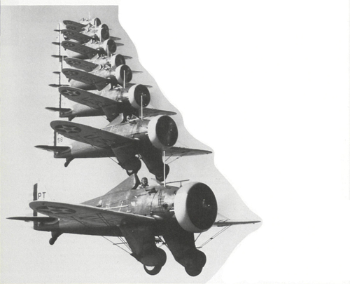 In 1931, Boeing engineers teamed with the Army to define requirements for a new fighter. The daring Boeing P-26 featured all-metal construction and a low-wing, monoplane design. The “Pea shooter” set military speed and altitude records and established a reputation as the world's fastest air-cooled pursuit aircraft