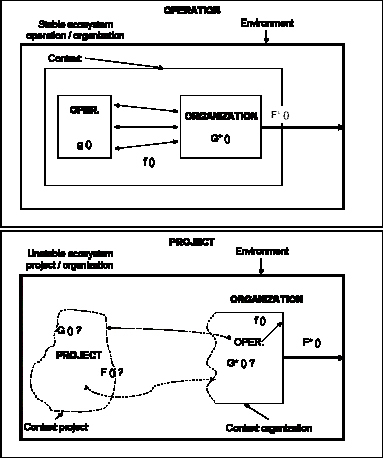 Ecosystem operation/organization/context and project/organization/context