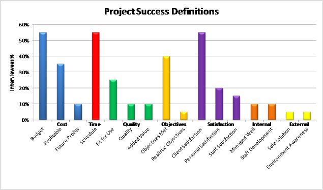 Project success definitions
