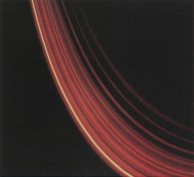 Photopolarimeter results show that even the narrow F-ring consists of smaller strands