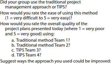 Exhibit 5. Pinnacle Project Planning Survey