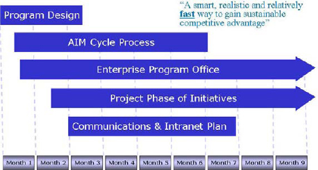 The AIM implementation schedule
