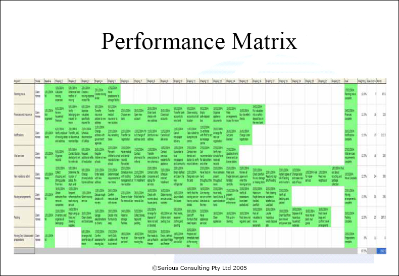 Performance Matrix