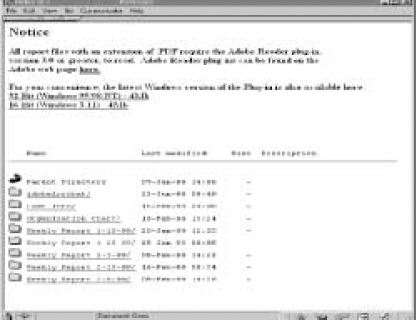 Weekly Reports