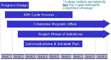The AIM implementation schedule