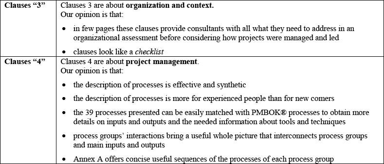 Point of View on Clauses “3” and Clauses “4”