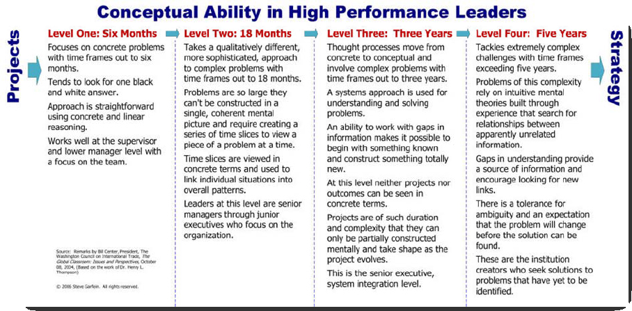 Conceptual Ability in High Performance Leaders