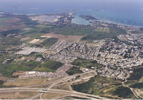 Aerial view of site where 5,000 houses will be erected in 18 months to help meet Puerto Rico's affordable housing needs