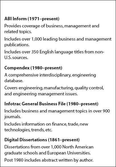 Sources of Data