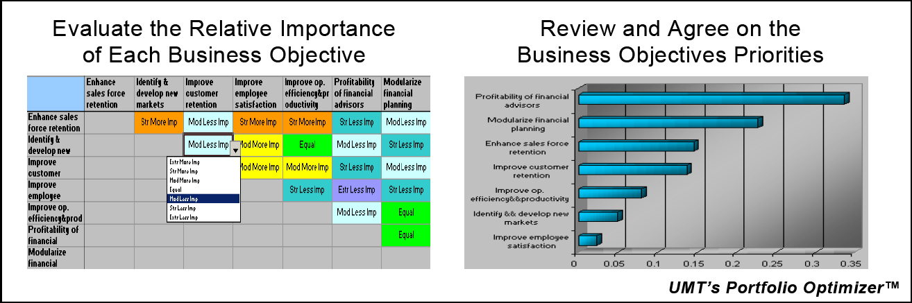 Prioritising the Organisation's Objectives