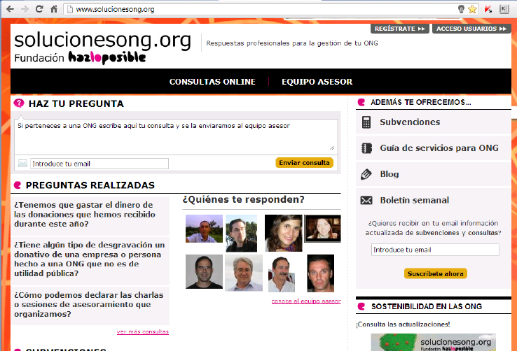 SolucionesONG web 2013