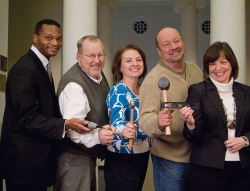 The Habitat team: from left, George Rose, Dave Boyd, Alta Jones, Stanley Green, Pamela McGraw