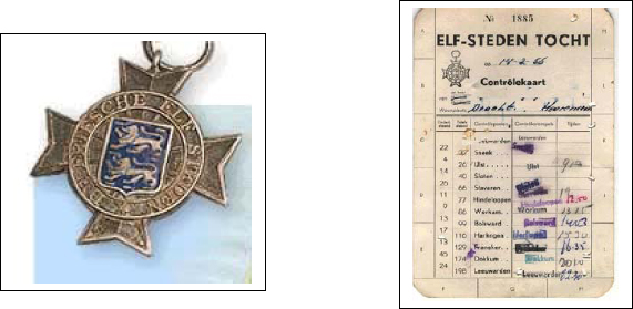 A Souvenir Medal and Participant Control Card