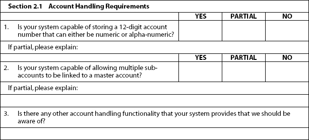 Phrasing the RFP Requirements Statements