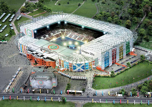 Celtic Park is next to the Athletes' Village, making it convenient for competitors