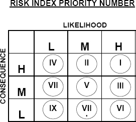 Risk Index Priority Matrix