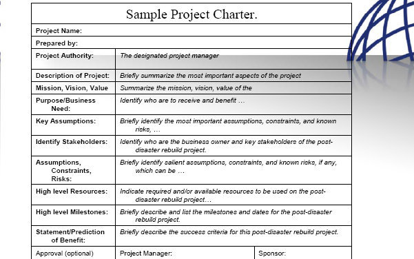 Sample Project Charter