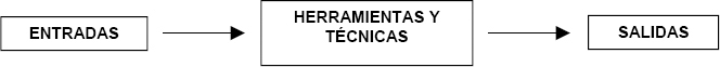 Flujo de Entradas, Herramientas y Técnicas, y Salidas
