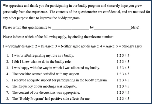 Sample Evaluation Questionnaire
