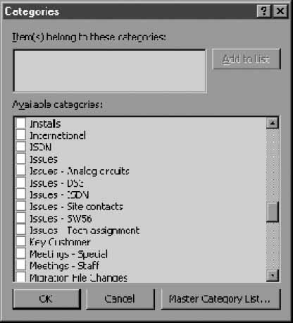Category Listing