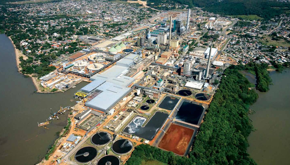 CMPC Celulose Riograndense's pulp mill in Guaíba, Brazil