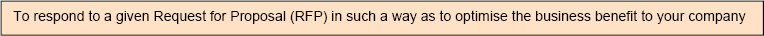 The Stated Objective for the Sample Project