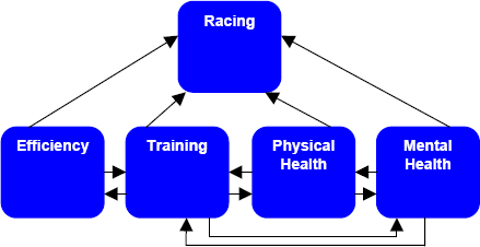 Five Categories of the Triathlete Balanced Scorecard with Supporting Links