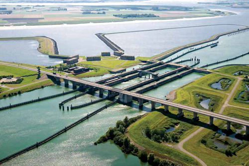 Part of the Room for the River program, Lake Volkerak-Zoommeer becomes a temporary water-storage unit when sea and river levels rise