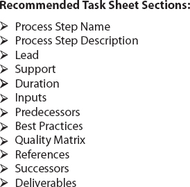 Task Sheet Data
