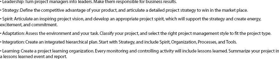 The Six Principles of Strategic Project Leadership