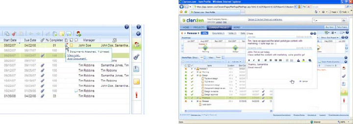 Project documents and notes are attached to a task, so context is never missed and team is on the same page