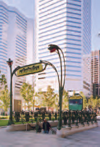 This Hector Guimard subway entrance was a gift to the city from France