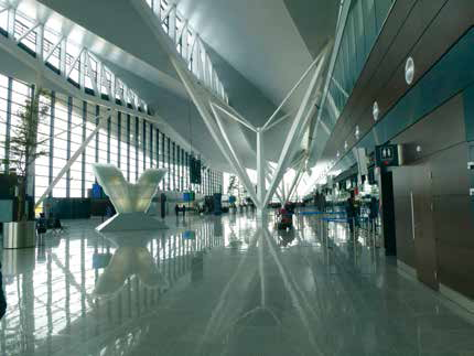 Terminal 2 of the Gdansk Lech Walesa Airport, Gdansk, Poland