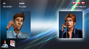 screenshot of the game showing conversation between project manager and the secretary