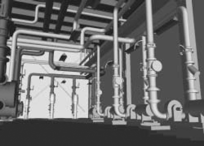 3-D Model of Mechanical Room