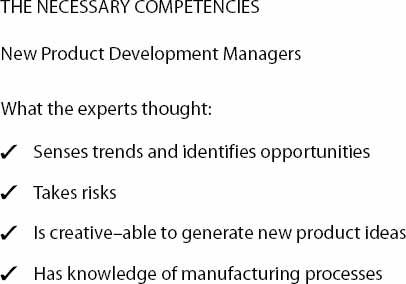 The Necessary Competencies (What the Experts Thought)