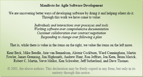 Agile Manefesto
